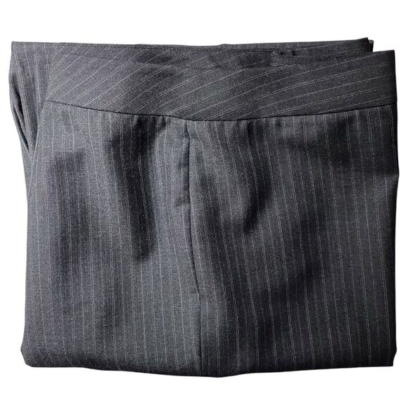 Lafayette 148 Wool High Waist Wide Straight Leg Trousers Size 16 Gray EUC - Picture 14 of 14